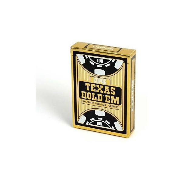 COPAG® Poker Texas Hold`Em, Jumbo Index blau, 100% Plastik