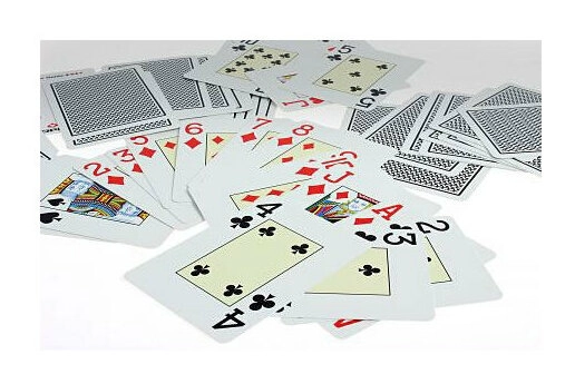 COPAG® Poker Texas Hold`Em, Jumbo Index blau, 100% Plastik