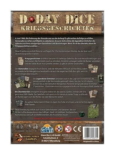 D-Day Dice 2nd Edition - Erweiterung 01: Kriegsgeschichten