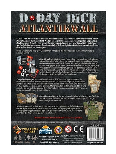 D-Day Dice 2nd Edition - Erweiterung 03: Atlantikwall