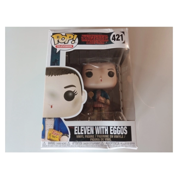 Funko POP! Television - Stranger Things Eleven with Eggos Vinyl Figure 10cm (Defekte Verpackung)