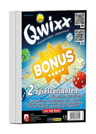 Qwixx Bonus - Zusatzblöcke 2x80 Blatt