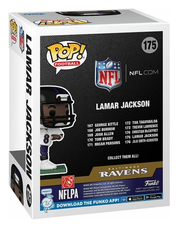 Funko POP! NFL: Ravens - Lamar Jackson (Away)