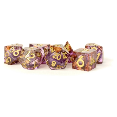 Aether Abstract Liquid Core Polyhedral Dice Set (7)