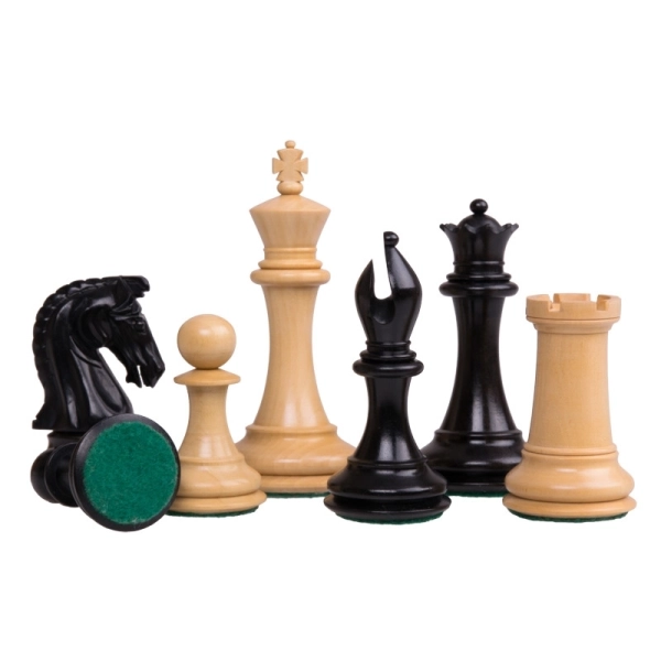 Schachfiguren Sinquefield Ebony - 95mm