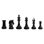 Schachfiguren Sinquefield Ebony - 95mm