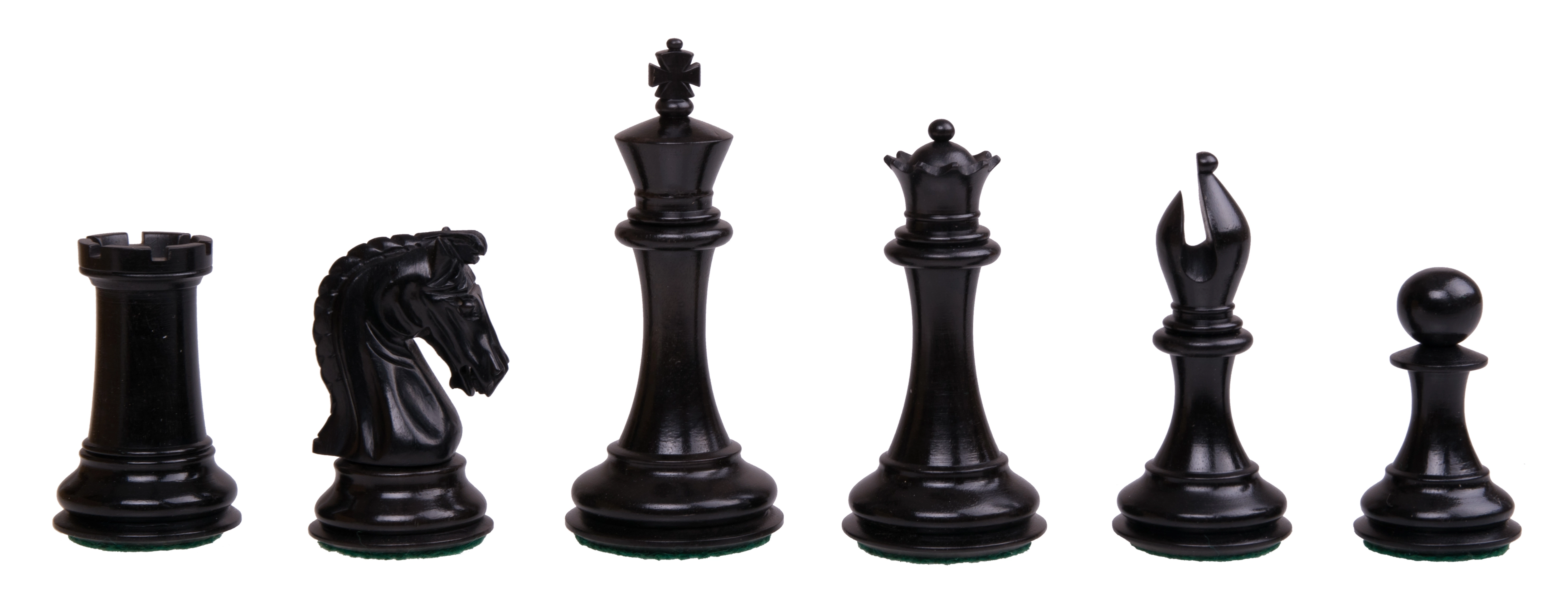 Schachfiguren Sinquefield Schwarz - 95mm