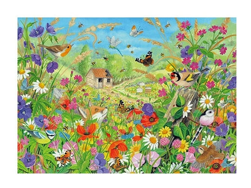 Wildes Treiben auf der Wiese