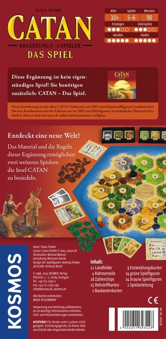 Catan Ergänzung 5-6 Spieler - Das Spiel
