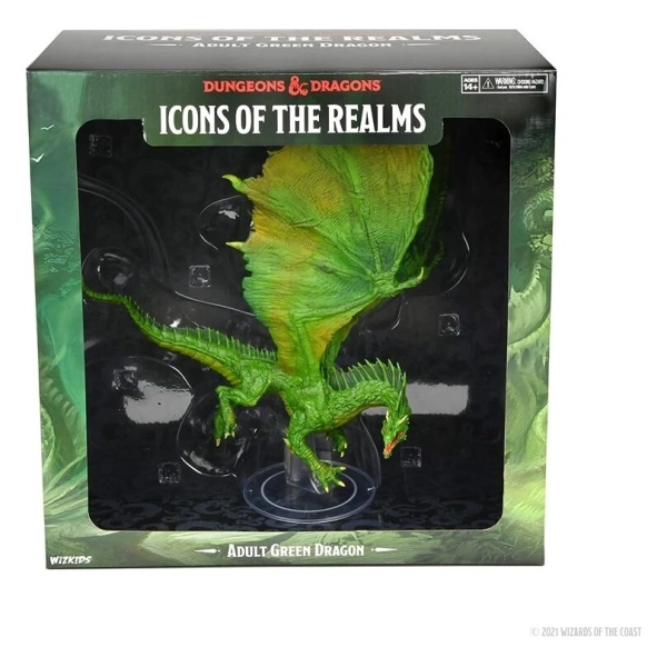 D&D Fantasy Miniatures: Icons of the Realms Adult Green Dragon Premium Figure