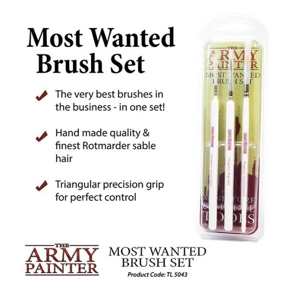 The Army Painter - Most Wanted Brush Set