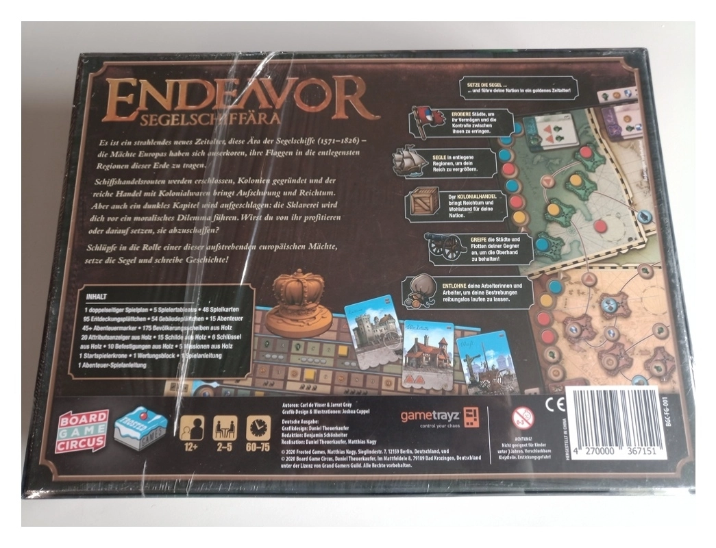 Endeavor - Segelschiffära 2. Edition (Defekte Verpackung)