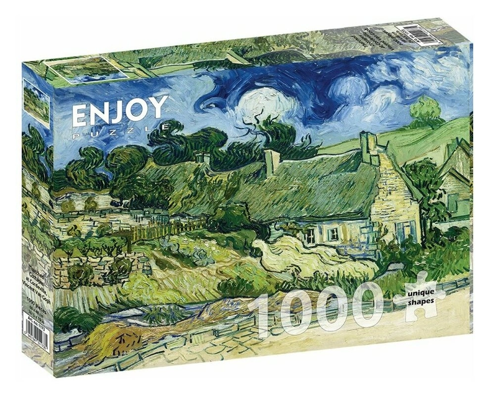 Vincent Van Gogh: Strohgedeckte Häuser in Cordeville