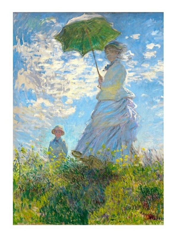 Claude Monet: Frau mit Sonnenschirm
