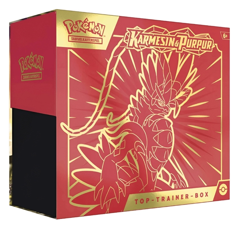 Pokémon SV01 - Karmesin & Purpur Top Trainerbox - Koraidon (rot) - DE