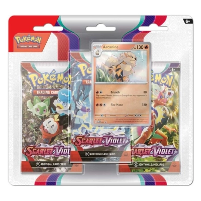 Pokémon SV01 - 3-Pack Blister - Arcanine - EN