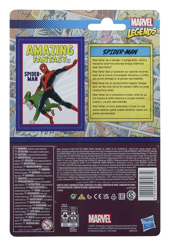 Marvel Legends Retro Collection Actionfigur 2022 Spider-Man 9.5 cm
