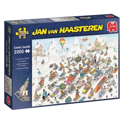 Es geht alles bergab - Jan van Haasteren - 2000 Teile