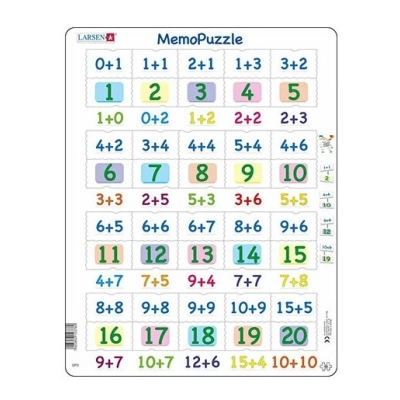 Lernpuzzle - Memo Rechnen Addition (0-20)