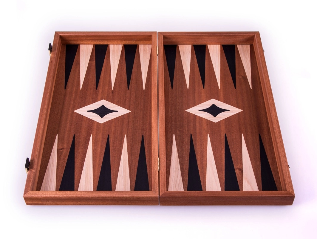 Backgammon Board Classic Mahagoni - 47 x 51cm
