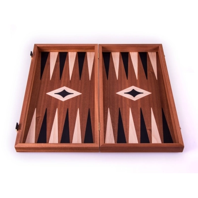 Backgammon Board Classic Mahagoni - 38 x 38cm