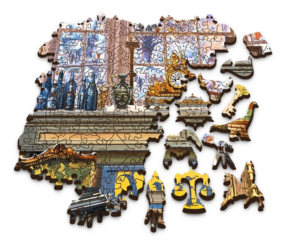 Holzpuzzle - Antiquitätengeschäft