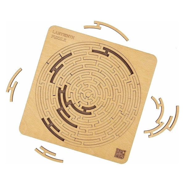 Labyrinth Puzzle - Holzpuzzle für die ganze Familie