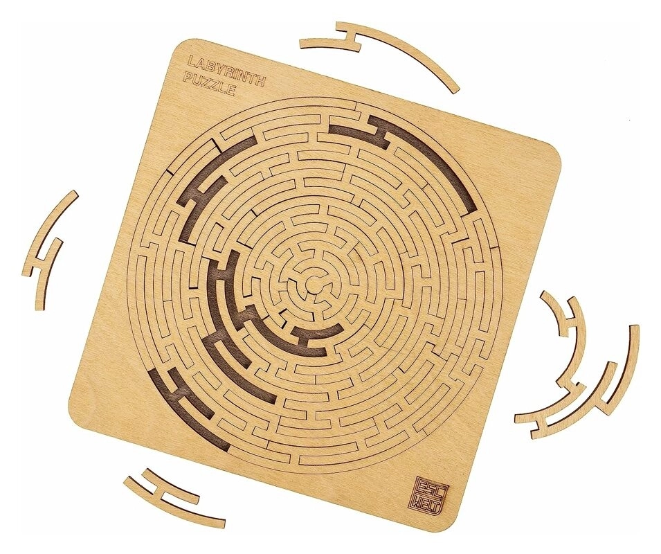 Labyrinth Puzzle - Holzpuzzle für die ganze Familie