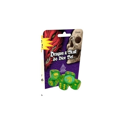 Dragon & Skull Dice Pack Green