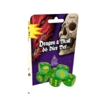 Dragon & Skull Dice Pack Green