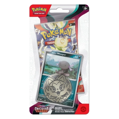 Pokémon SV03 - Obsidian Flames - Premium Checklane Blister - Paldean Wooper - EN