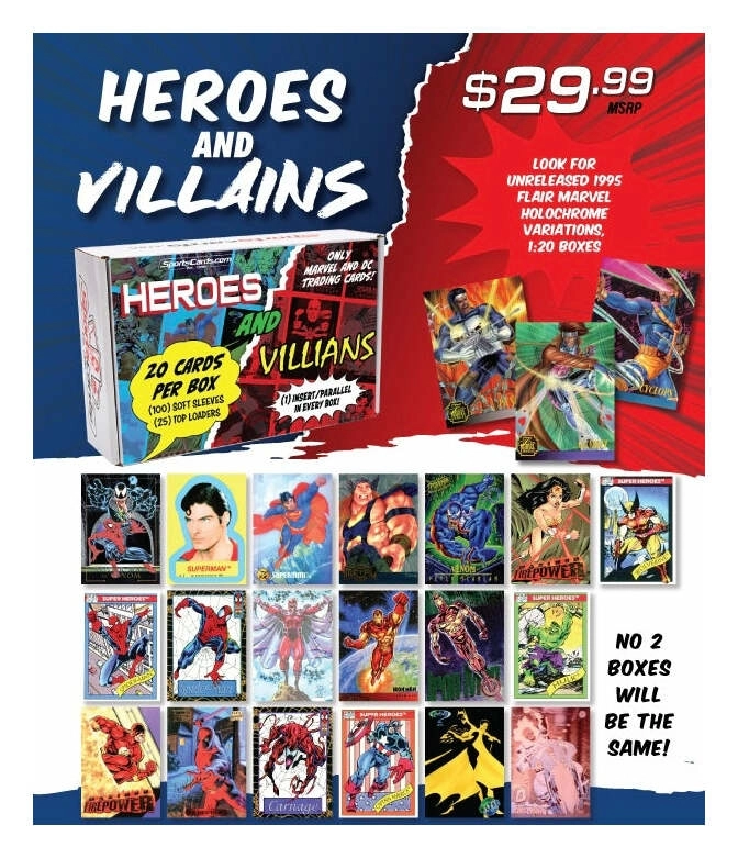 Heroes and Villians Trading Cards - EN