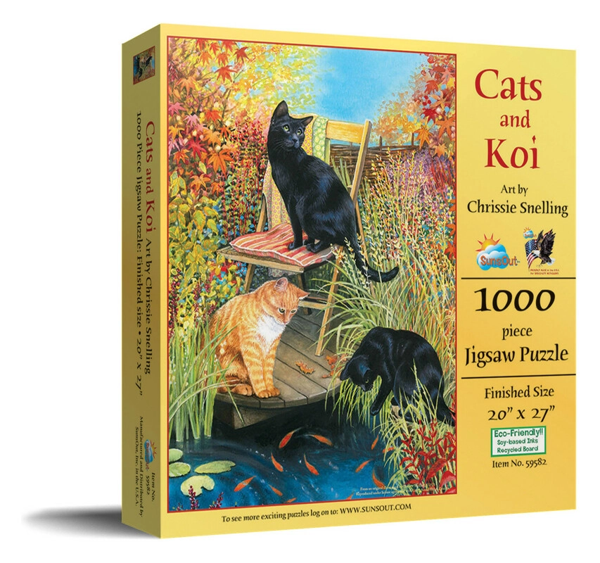 Cats and Koi - Chrissie Snelling