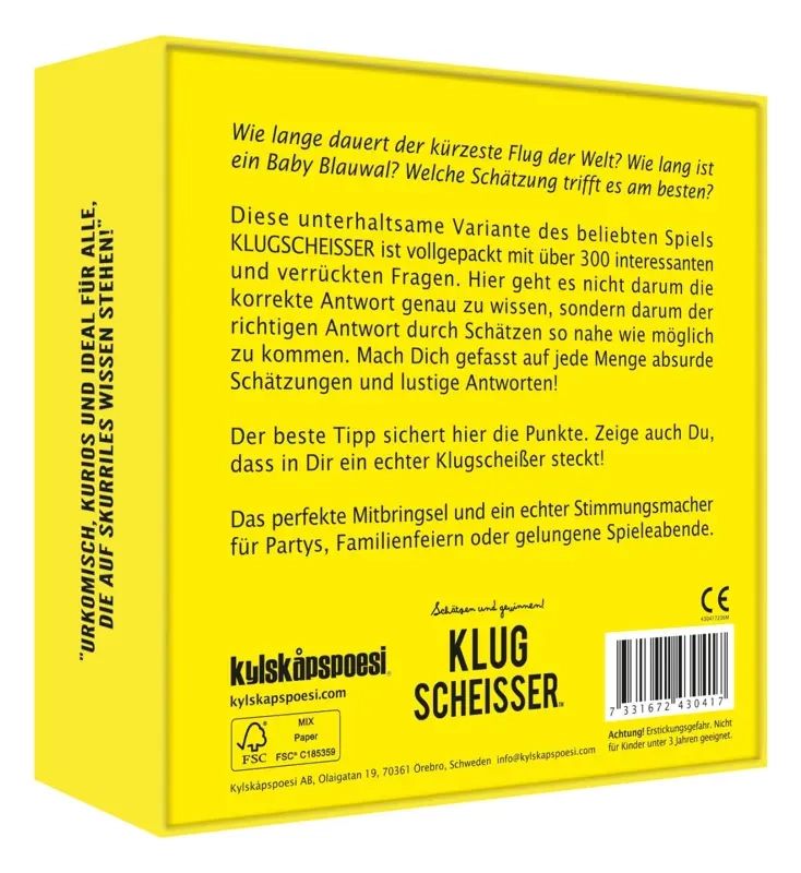 Klugscheisser - Schätzen und Gewinnen!