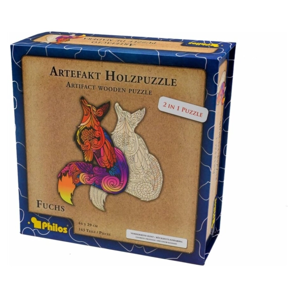 Artefakt Holzpuzzle 2 in 1 Fuchs - 143 Teile