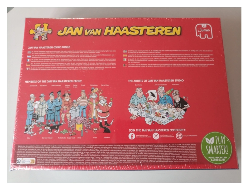 Zu Lande, im Wasser, in der Luft & Verkehrschaos - Jan van Haasteren - 2x 1000 Teile (Defekte Verpackung)