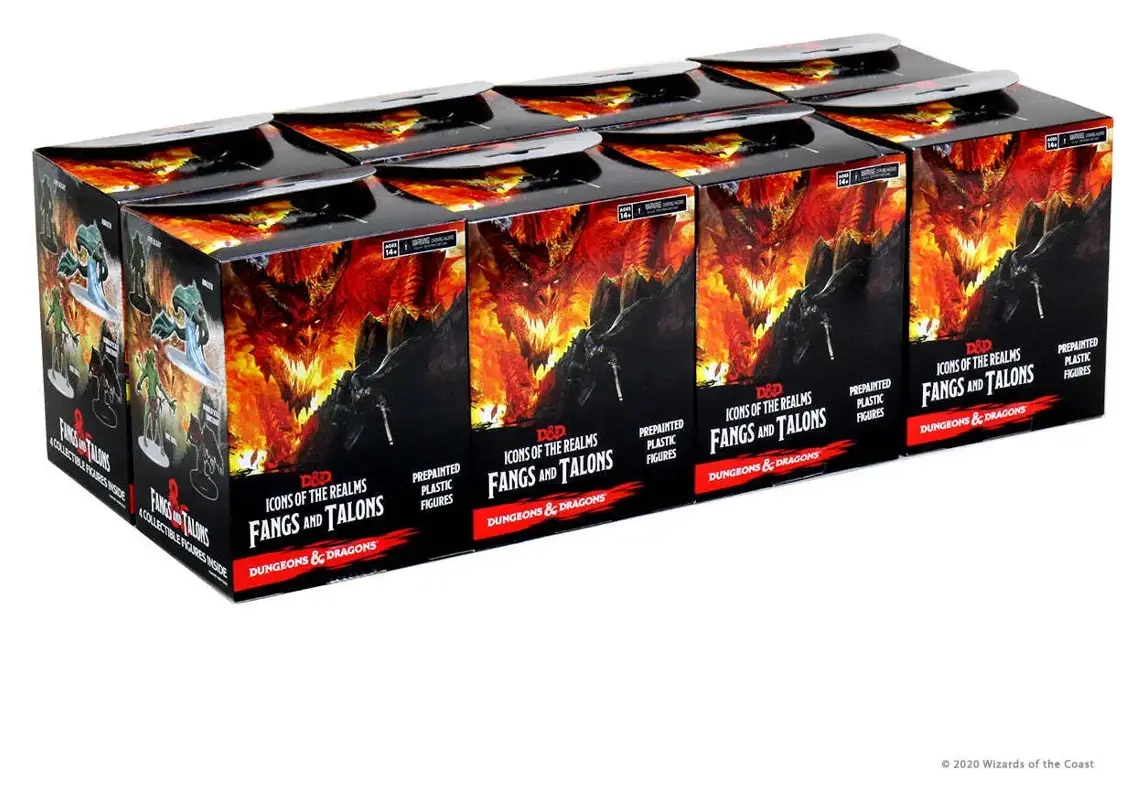 D&D Icons of the Realms Set 15 Fangs and Talons Booster Brick (8)