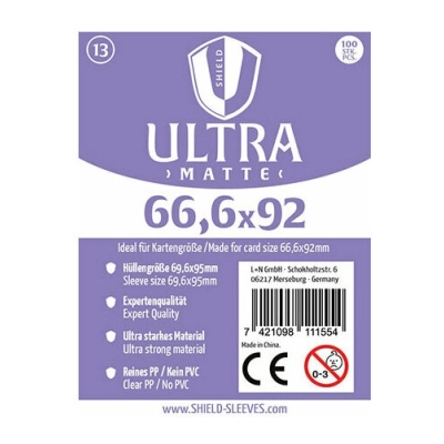 Shield Ultra Matte - 100 Sleeves (66,6 x 92 mm)