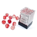 12mm d6 Blocks - Nebula TM 12mm d6 Red/silver Luminary Dice Block™ (36 dice)