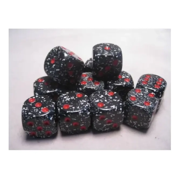 Dice Sets Space Speckled 16mm d6 (12)