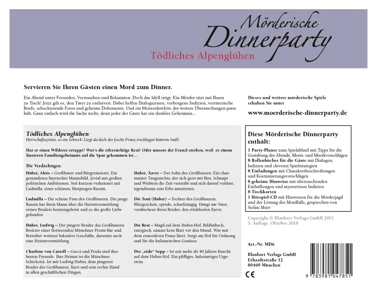 Mörderische Dinnerparty - Tödliches Alpenglühen
