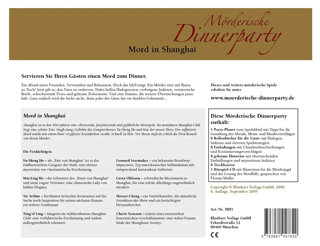 Mörderische Dinnerparty – Mord in Shanghai