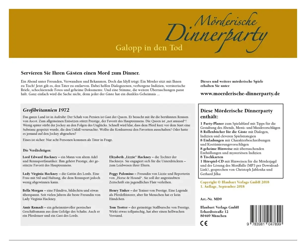 Mörderische Dinnerparty – Galopp in den Tod