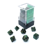 Scarab Mini-Polyhedral Jade/Gold 7-Die Set