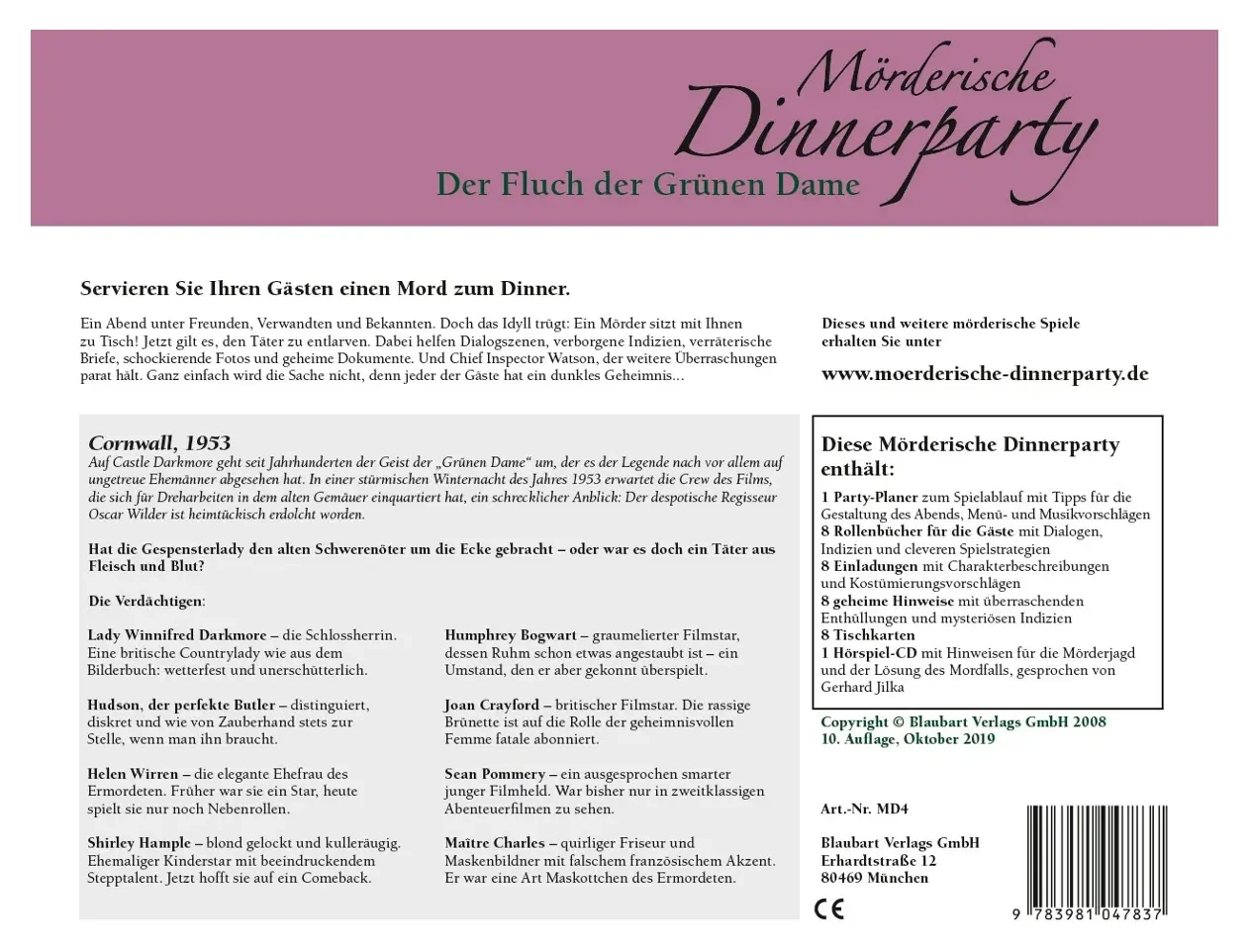 Mörderische Dinnerparty – Der Fluch der Grünen Dame