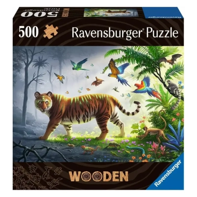 Holzpuzzle - Tiger im Dschungel