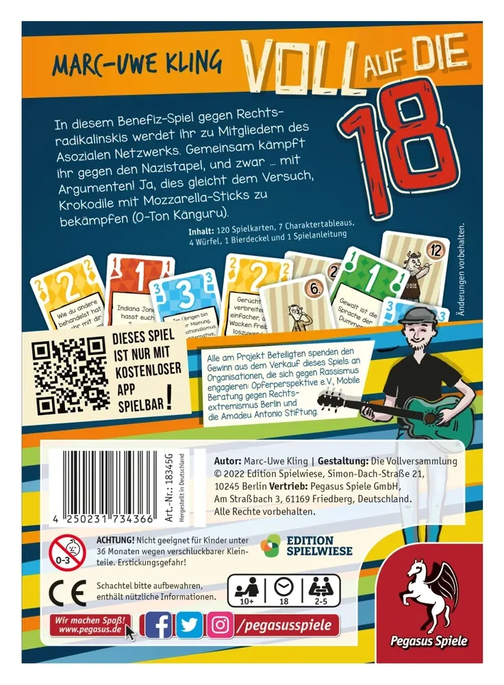 Voll auf die 18 – Das Känguru-Kartenspiel