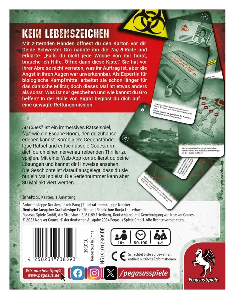 50 Clues – Kein Lebenszeichen (Sigrids Suche, Teil 1 von 3) - DE