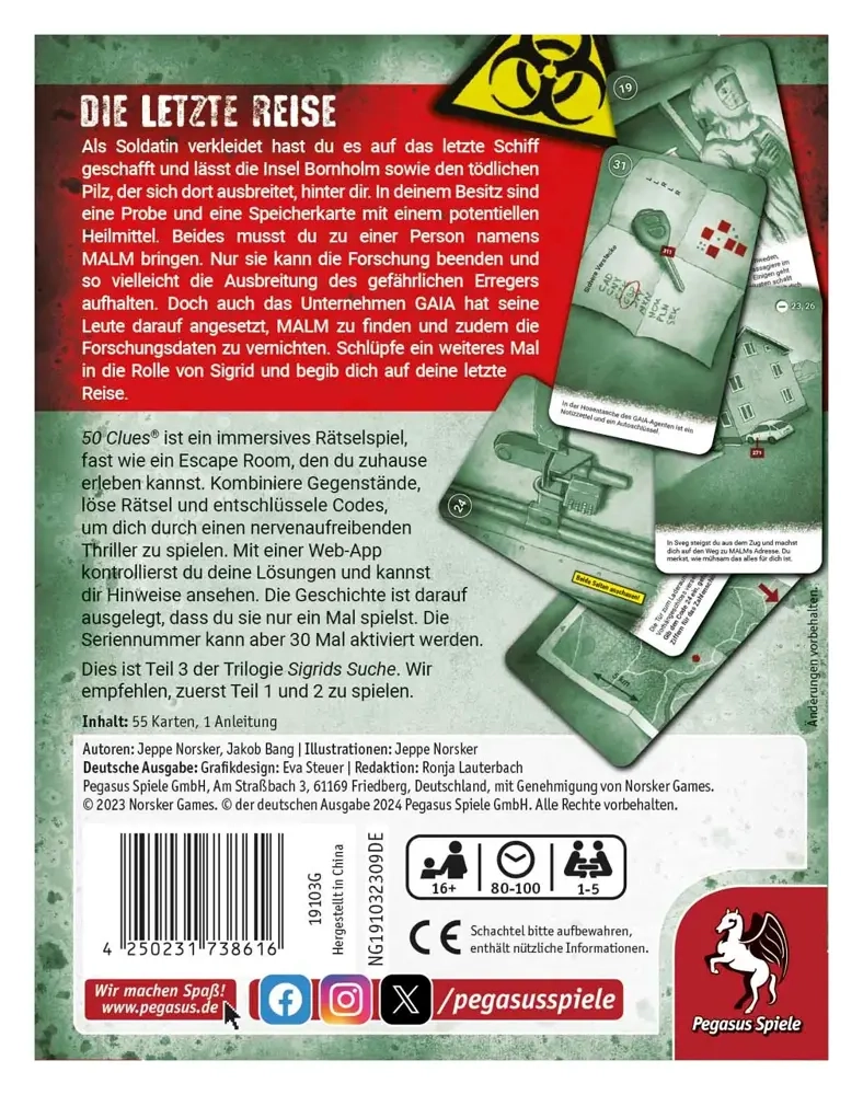 50 Clues – Die letzte Reise (Sigrids Suche, Teil 3 von 3) - DE