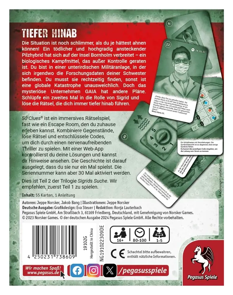 50 Clues – Tiefer hinab (Sigrids Suche, Teil 2 von 3) - DE